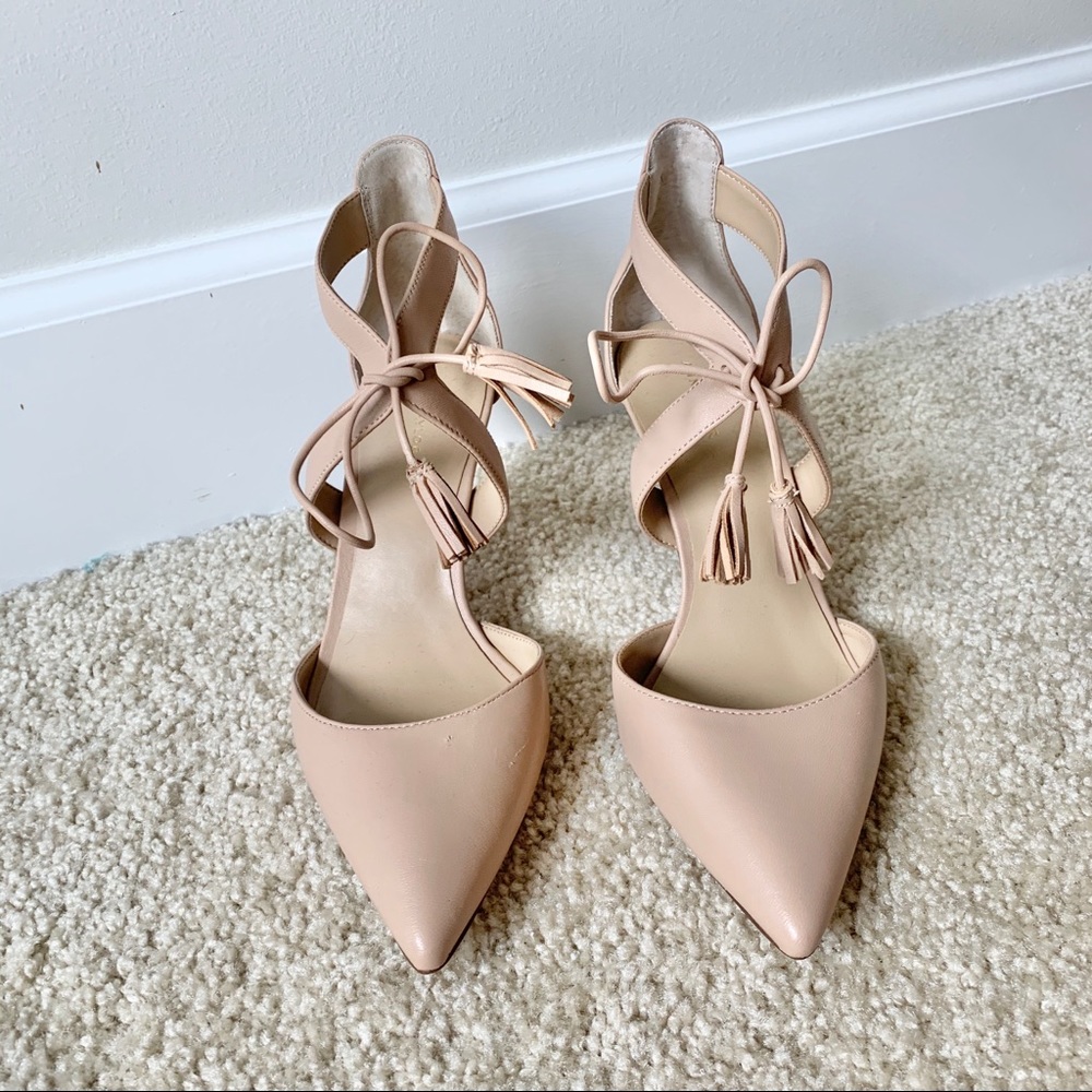 ANN TAYLOR Carson Leather Tassel Pumps - Picture 3 of 6